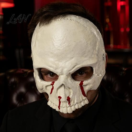 Realistic Skull Mask for Halloween Skeleton Mask, Scary with Side Clip, Lightweight Breathable Costume Haunted House Cosplay Masquerade Parties