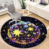 1PC Cosmic Painting Office Round Rug, Non slip, Soft and Durable Office Rug for Interior Decoration, Perfect for Office
