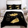 Magic Astrology Esoteric Gold Print Three Piece Set Fashion Bedding Article Children Or Adults For Beds Quilt Covers Pillowcases