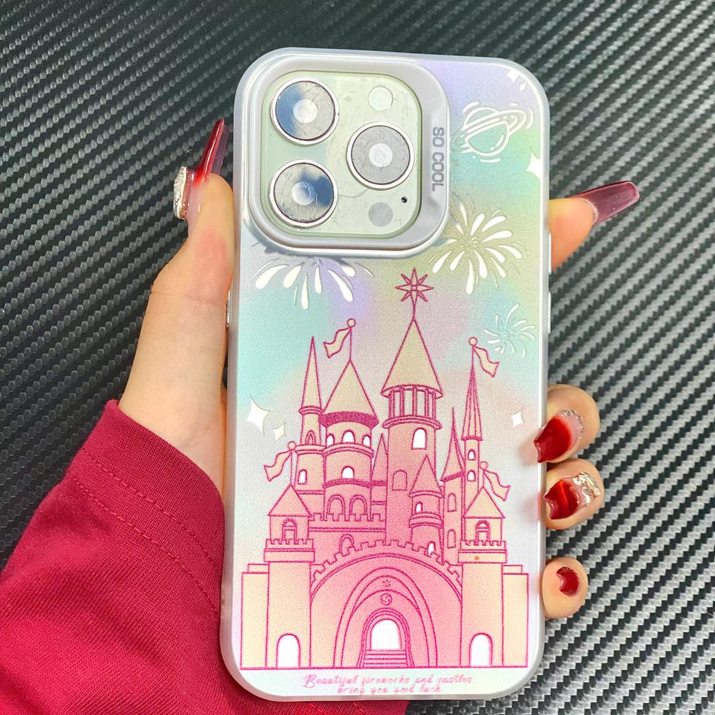 Applicable to Apple 11promax mobile phone case, new iphone11 advanced sense 11pro colorful 11 fireworks castle 1