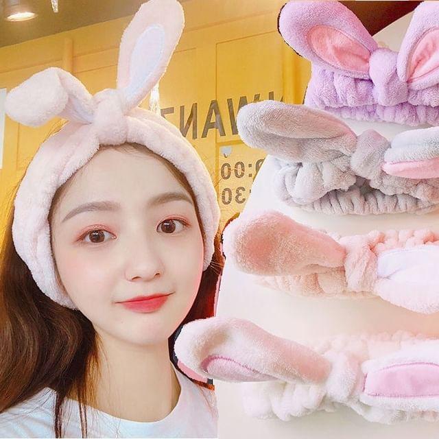 

Yunikon - Rabbit Ear Face Wash Headband White
