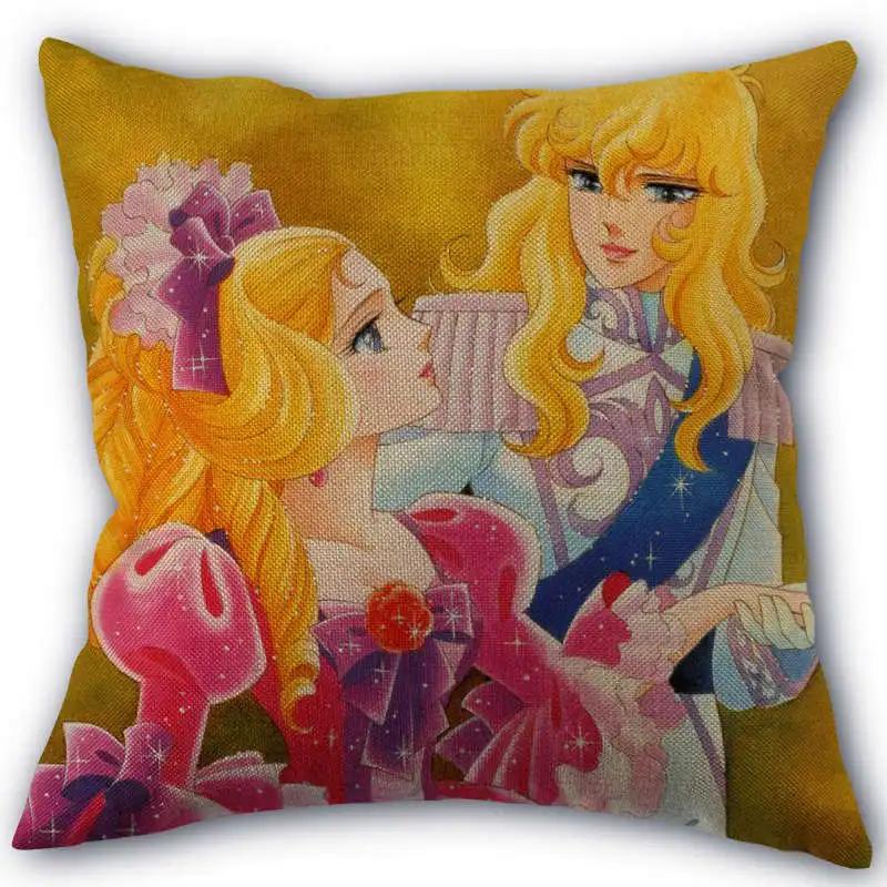 The Rose of Versailles Pillowcase Cotton Linen Fabric Square Zipper Pillowcase New 45X45cm Wedding Decorative Pillow Cover 0406