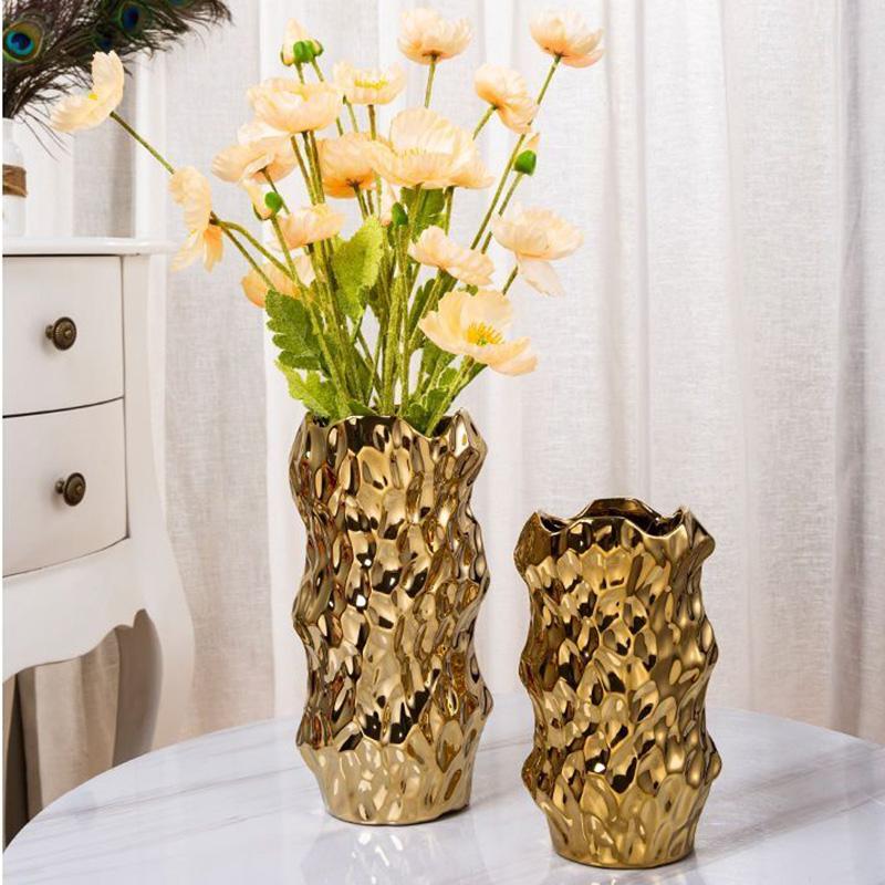Vase Keramikkvase Europeisk Klassisk Vase Hjem Hotell Blomsterarrangement Mote Ornament Vase