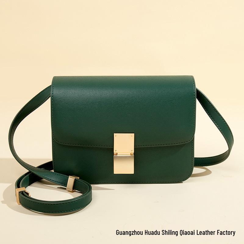 2025 Women's Genuine Leather Tofu Crossbody Bag - Fashionable Summer Shoulder Bag