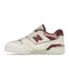 New Balance 550 Gewaschenes Burgunder Damen Sneaker Weiß Meersalz BBW550DP
