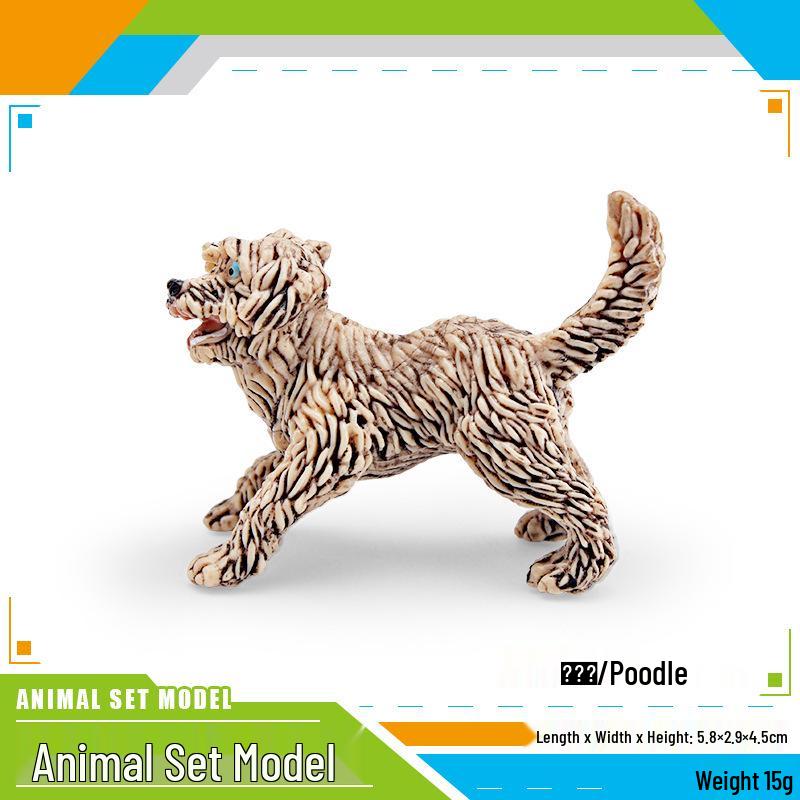Cross-border Children s Cognitive Simulation Dog and Lamb Mini Animal Model Ornaments