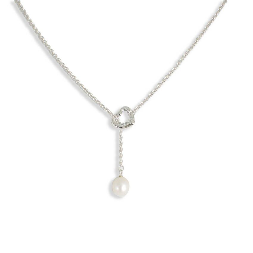 

[Used] TIFFANY/Tiffany 925 Open Heart Lariat Necklace [g393-64]