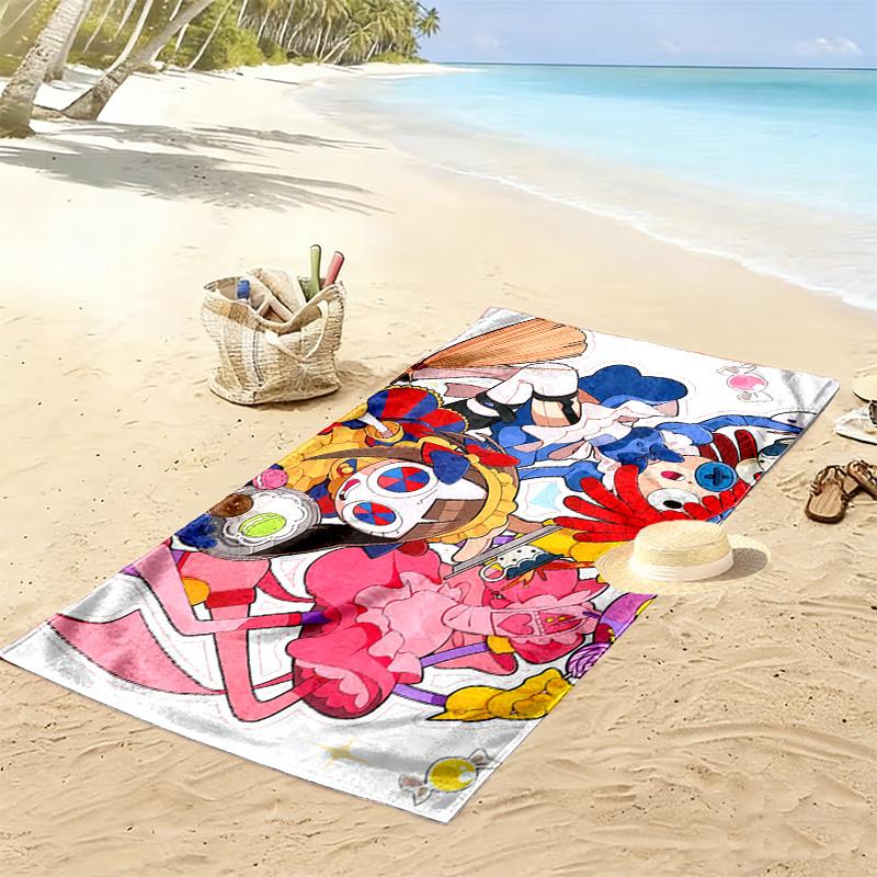 The Amazing Digital Circus2 Print Beach Towel, Large Soft Quick Dry Towel for Beach Camping Swimming