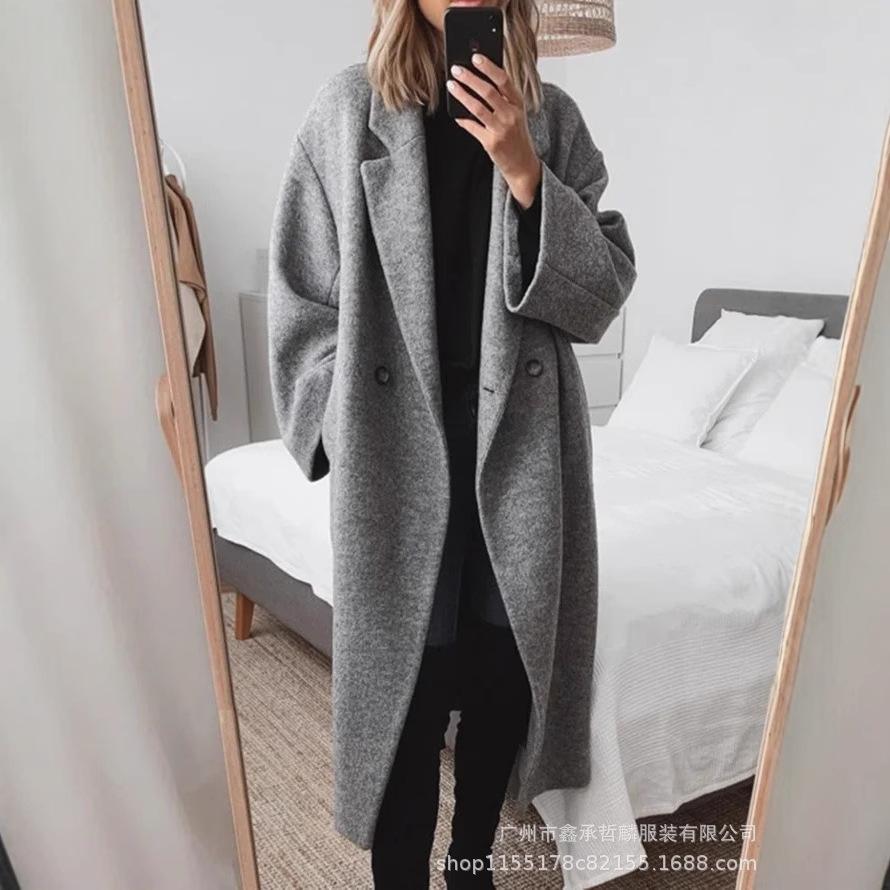 

TEMU Women s Multi-Color, Multi-Size Woolen Windbreaker Jacket 2X Large