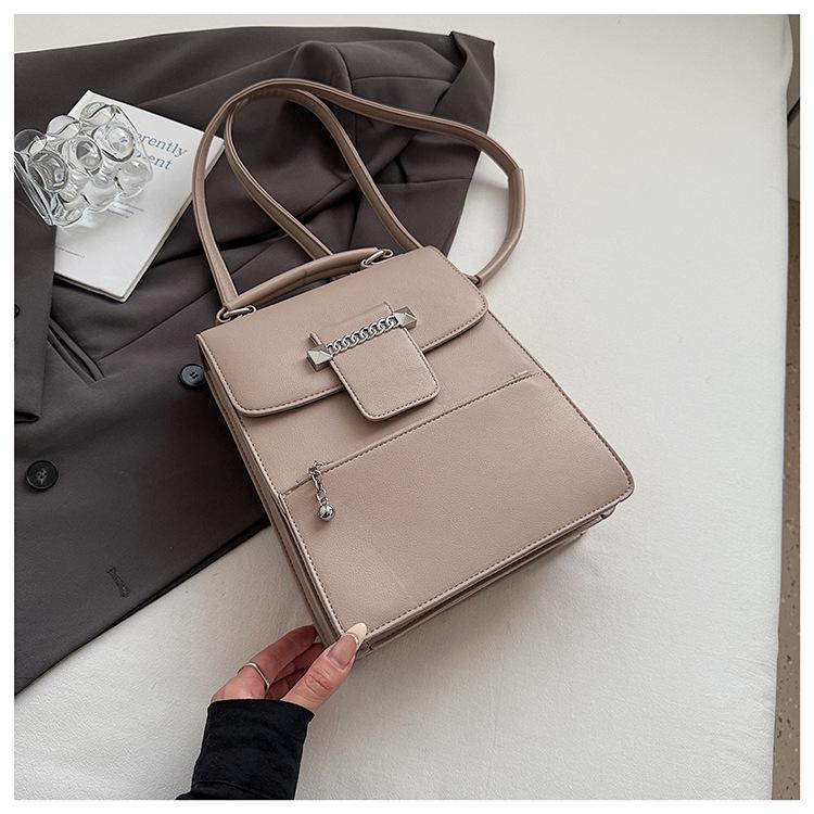 2025 Women's Bag Simple Fashion Versatile Backpack Bag Niche Design High Sense Light Luxury Shoulder Messenger Bag