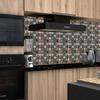 40pc Peel and Stick 3D Mosaic Tile Stickers Self Adhesive Crystal Tiles for Kitchen Bathroom Wall Backsplash Renovation