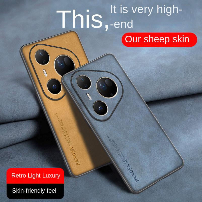 Plain leather comfortable suede case For Huawei Pura80 Ultra Pura 80 Pro + 70 Pro P60 P50 Mate 70 Pro 60 RS Ultimate 50 Cover
