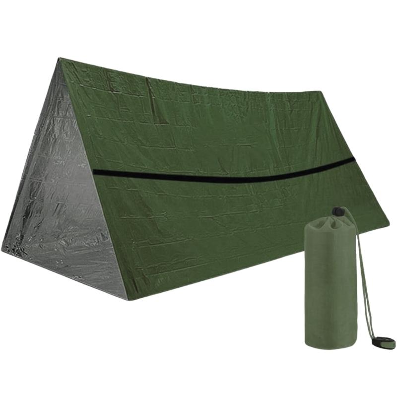 Strong Water Resistant Emergency Tube Tent With 5.5M Rope For Quick Assembly In Emergency instances