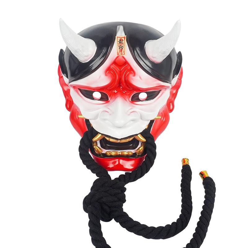Samurai Geest Mask Japans Horror Demon Draagbaar Masker voor Halloween Cosplay Karnaval Feest Terreur Demon Prajna Masker