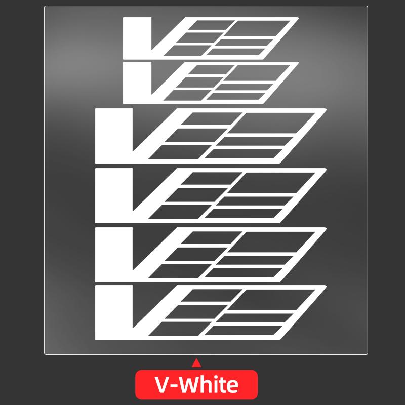 6PCS Caliper Sticker High Temperature Resistant Brake Modification Sticker for Cadillac ATS CTS DTS STS SLS SLR XLR Seville CT6