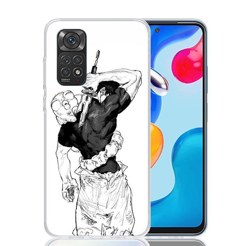 Kaisen J-Jujutsu Fushiguro Toji Phone Case For Xiaomi Redmi Note 10 9 9S 8 8T 7 5 Mi 12T 11T 10T 9T 15 Pro 14 Ultra 12 11 Lite 1