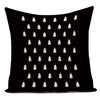 Geometric Pattern Decorative Black White Stripe Pillowcase Deer Cushion Cover Throw Pillow Sofa Car Decoration Pillowcover