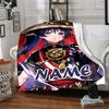 Customizable Genshin Impact4 Throw Blanket – Personalized Name, All-Season Cozy Snug Blanket, Machine Washable, Personalized Blanket