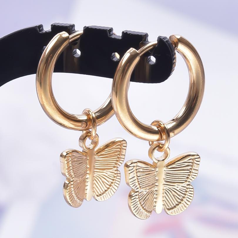 High Quality Aretes Stainless Steel Earrings For Women Men Punk Accessories Ear Piercing Fashion Kpop Jewelry Pendientes Mujer