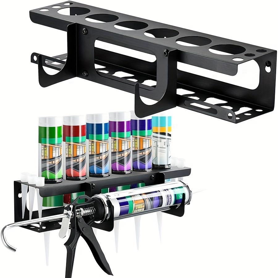 Caulking Tool Rack Holder, Glue Tube And Nozzles Rack, Wall-Mounted Manual Loading Tool Storage Rack, Storage Box for Garages, Storage Racks