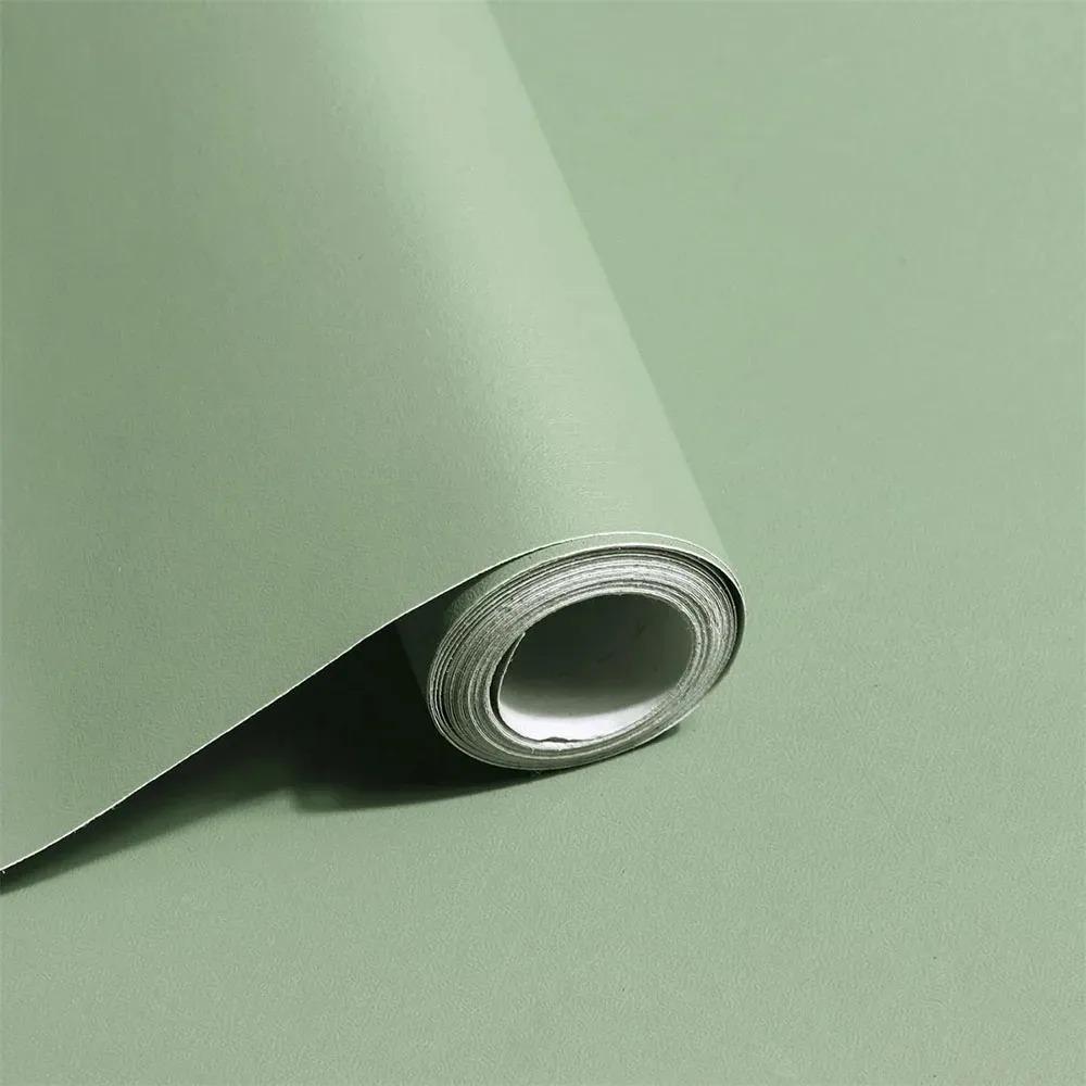 Matte Solid Color Renovation Paper Wallpaper Dirt resistant Waterproof Moisture Proof Wallpaper Home And Bedroom