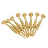 8 Stück Platzball-Tee Baseballschläger-Form Holzfarbe Robust Leichter Kunststoff Platzballhalter