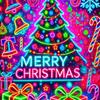 Fluorescerande Juldörröverdrag 71x35 tum Lyser i Mörkret Dörrbanner med Jultomte Gran Presentask för Vinter ytterdörr Fest Väggdekor