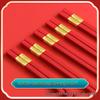 ZISIZ Red Alloy Chopsticks for Weddings and Home Use
