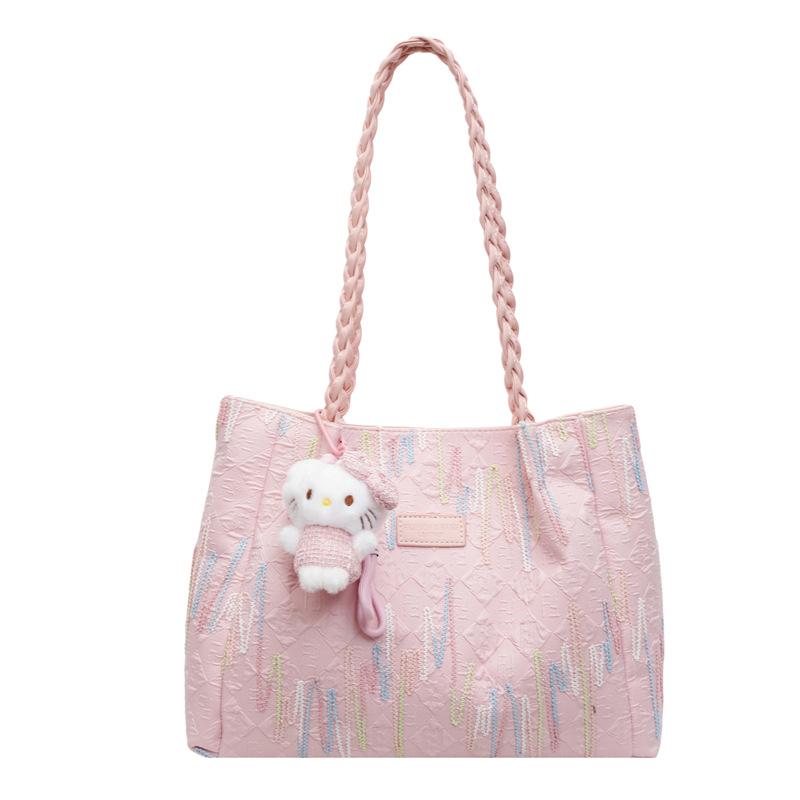 Commuter To Work Canvas Bag Bag Women's New Trendy Summer Shoulder Armpit Bag Casual Large Capacity Tote Bag