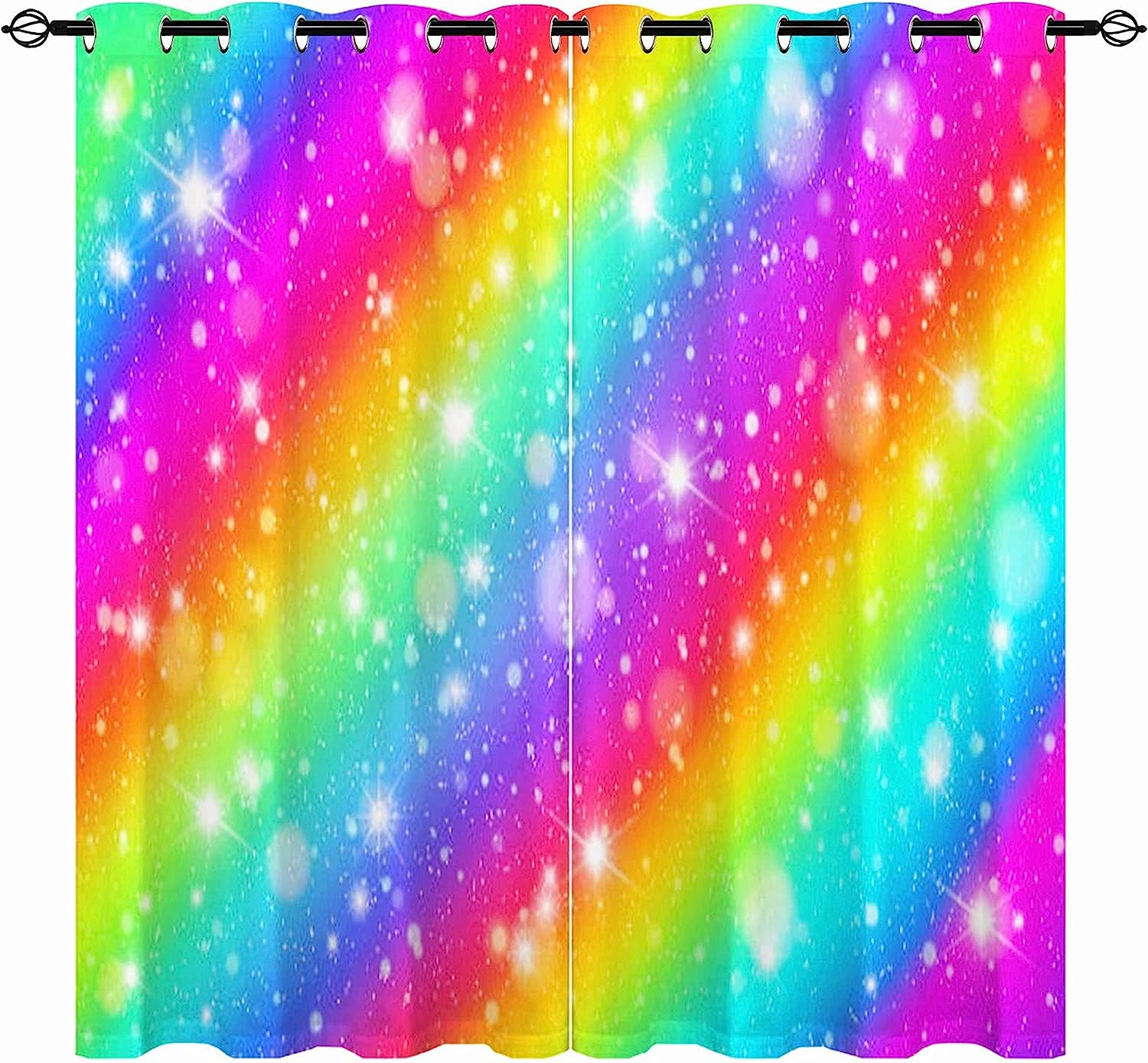 Красные и белые шторы в вертикальную полоску для гостиной — фото 6