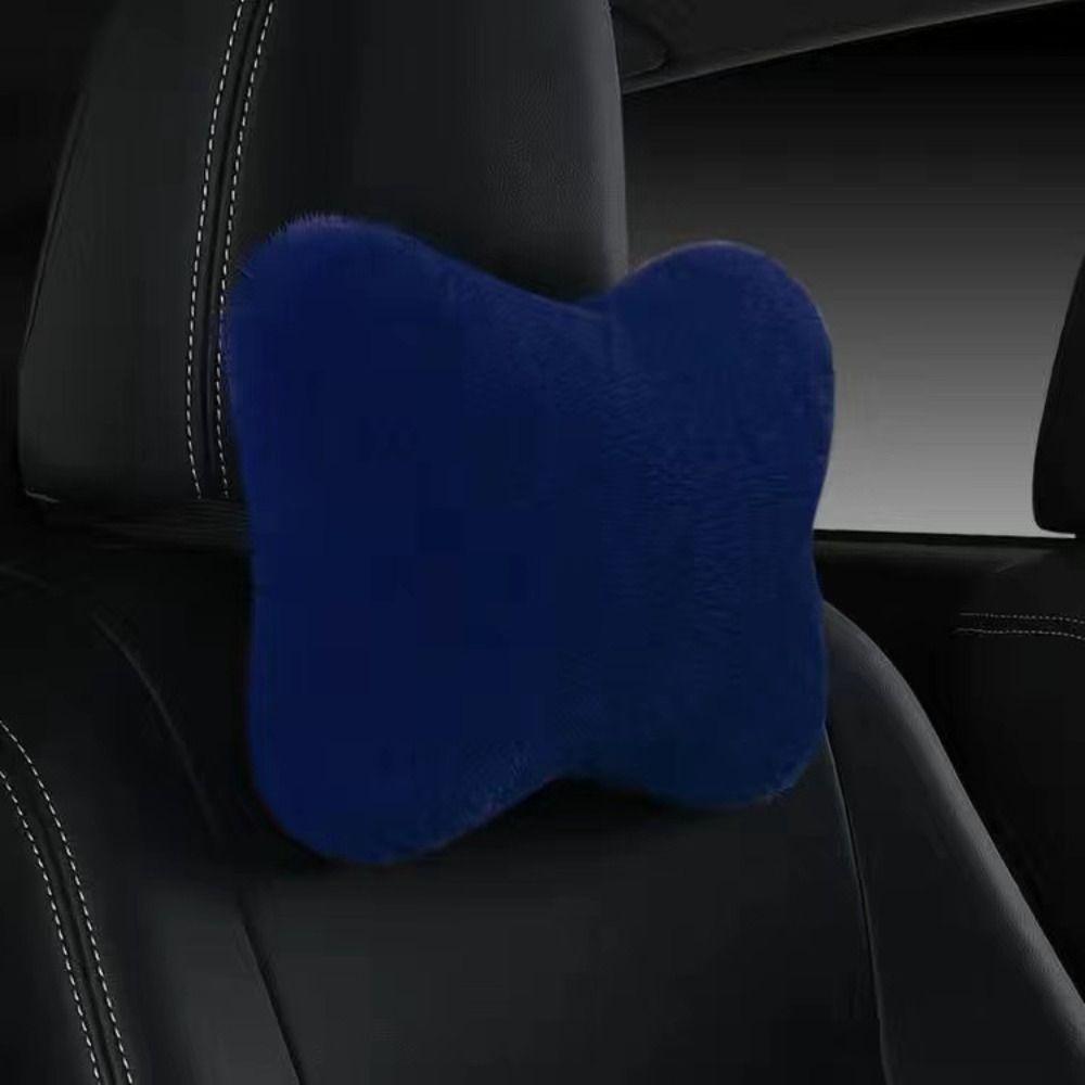 Soft Foam Lumbar Pillow Plush Cushion Headrest Cushion Car Headrest Pillow  Winter Season