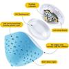 Fish Pattern Swimming Pool Fountain Projector Light Battery Operated Submersible LED Light for Pond Bathtub Hot Tub Spa Kids Gift Party Decor
