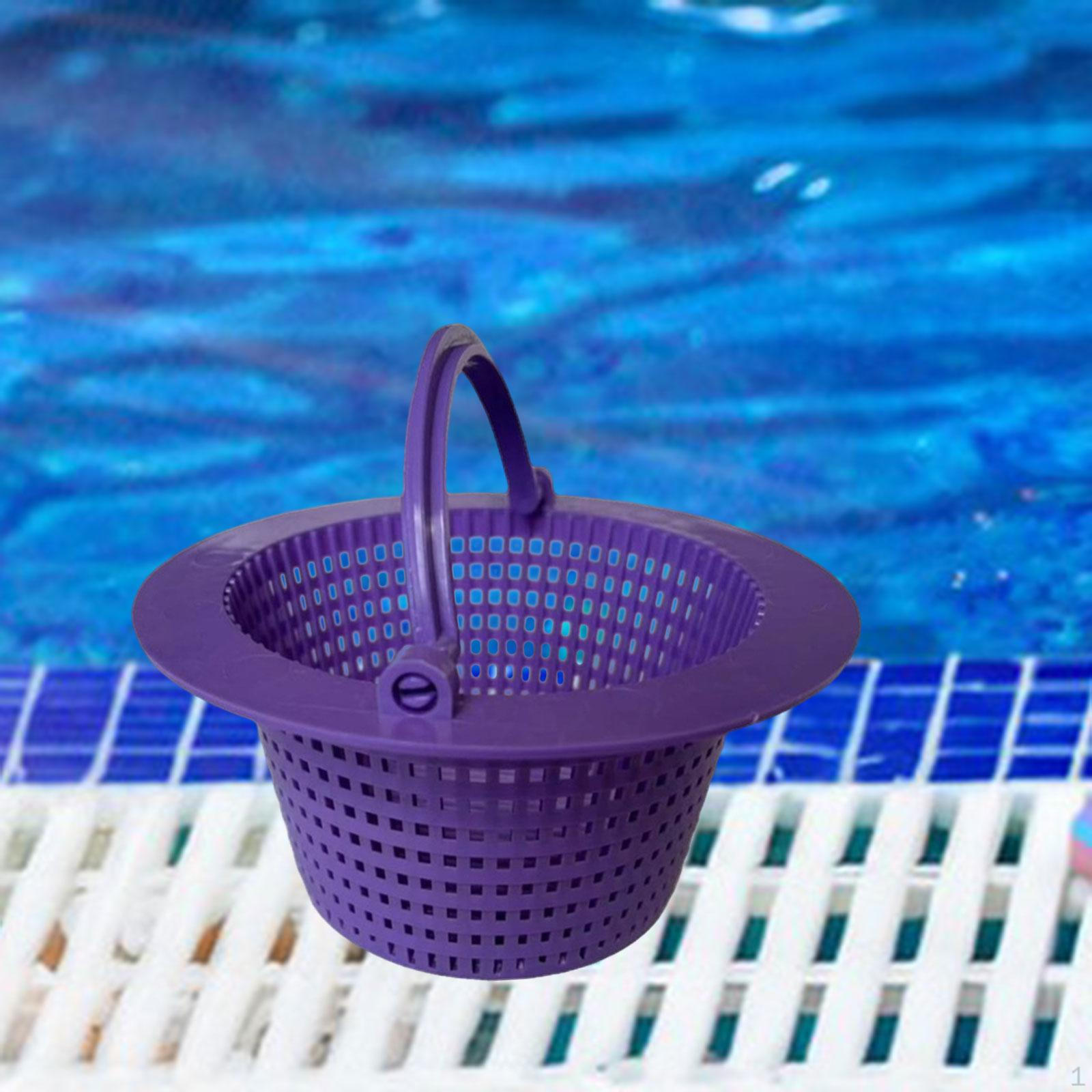 

Pool Skimmer Basket,Pool Strainer Basket,Leach Basket with Handle,Swimming Filter for