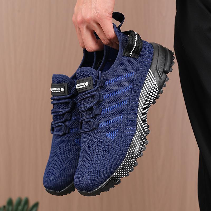 Zapatillas de Running Casuales de Encaje de Moda para Hombre para Deportes al Aire Libre en Verano