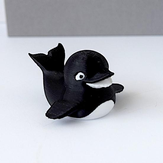 3D Printed Duck Figurine Funny Tiger/Crocodile/Shark Duck Statue Collectible Duck Ornament for Bathroom Home