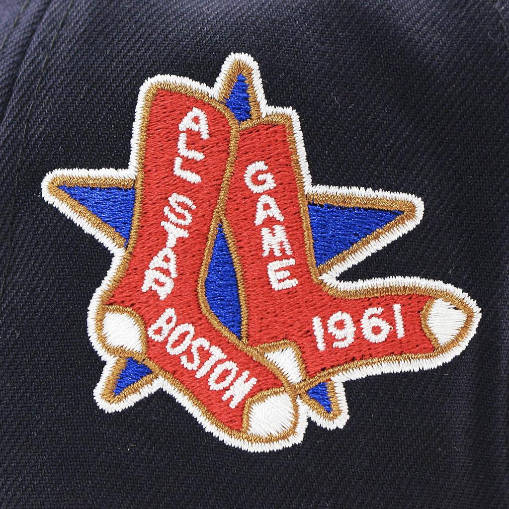 [New Era] Trendy color brim cap 59FIFTY Boston Red Sox MLB 1961 ALL STAR GREY BRIM BOSTON RED SOX hat 5950 side patch Sz7-38 [Used]