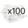 Clear Plastic Containers with Lids for Food, Thickened Disposable Sandwich Containers Clamshell Boxes for Cake Slice, Dessert