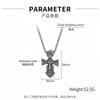 Men Vintage Eastern Orthodox Cross Pendant Necklace Stainless Steel Religious Icon Amulet Jewelry Gift