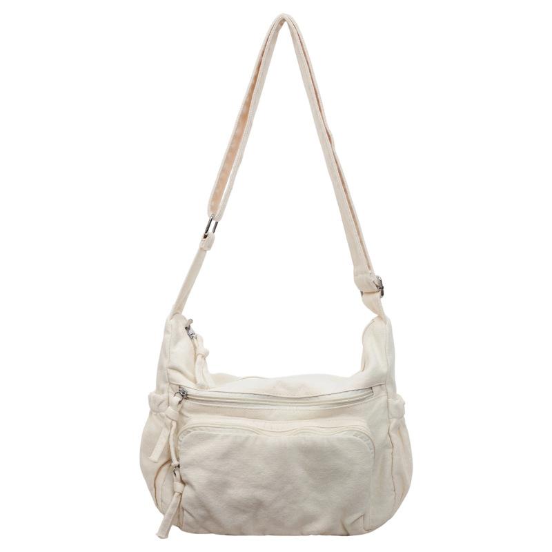 Solid Color Large Capacity Tote Bag Women's Shoulder Bag Commuter Lightweight Crossbody Bag