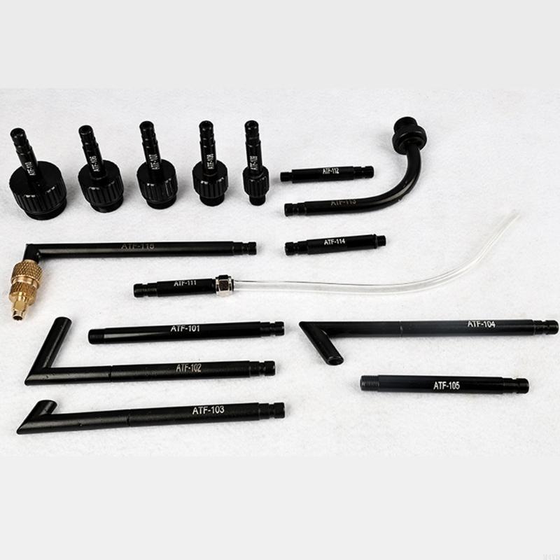 15Pcs Transmission Oil Filler Adapter Set Alloy Construction For Multiple Model Car Gearboxes Maintenance M4YD