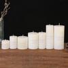 Classic European Ivory White Large Cylindrical Candle Smokeless and Tasteless Romantic Wedding Hotel Decorative Pole Wax