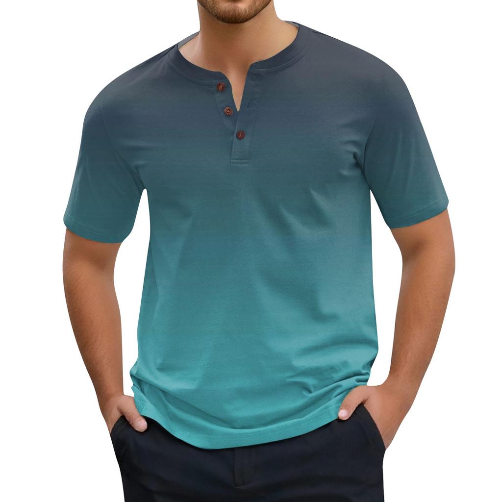 Men's Fashion Printed Short Sleeve Tops T-Shirt