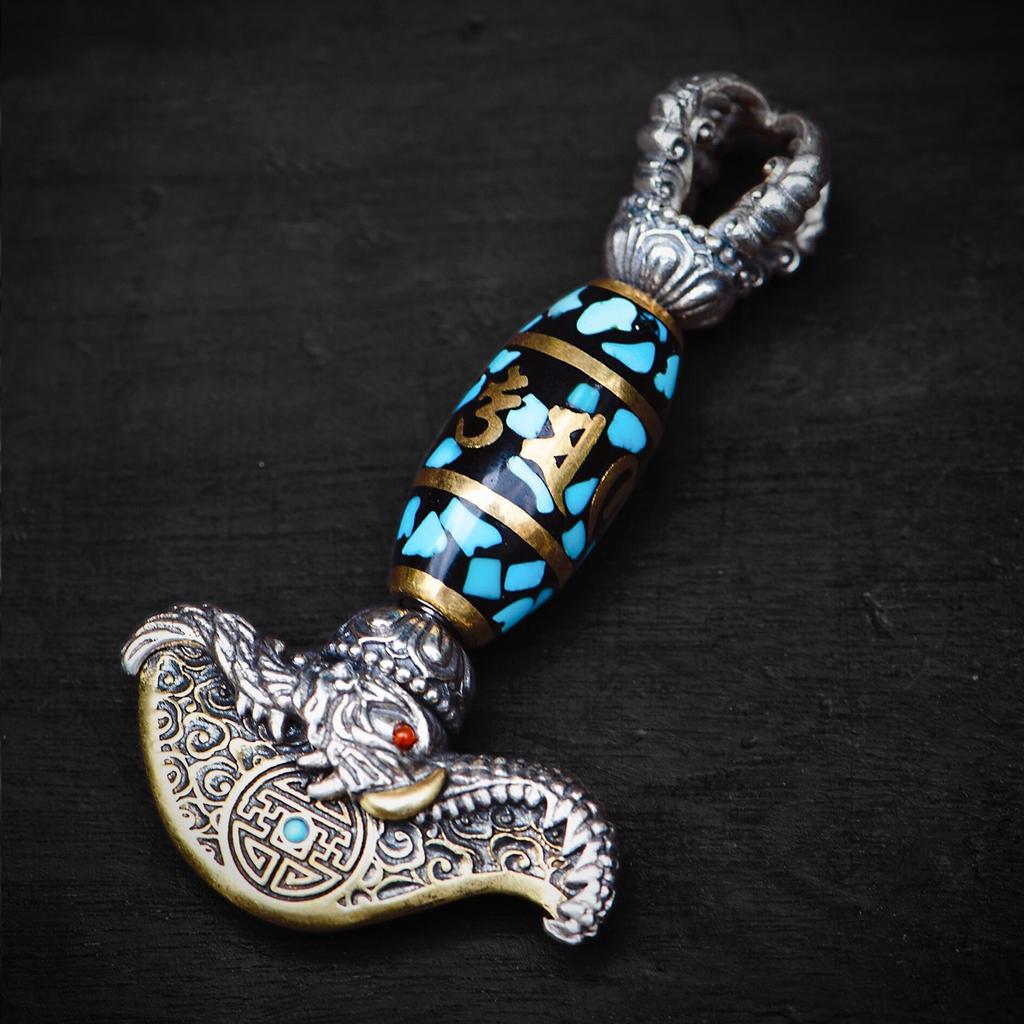 Retro Diamond Pestle, Axe, Knife, and Craft Pendant Decoration for Men and Women, Versatile Hanging Accessory