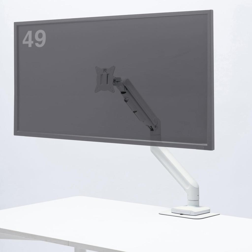 Sanwa Supply Monitor Arm Spring 20kg Load (Gas Type, Capacity, White) CR-LAC1406W