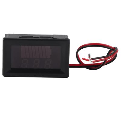 DC Digitales Elektrisches Geräte Spannungsmessgerät Anzeige Lithium Batterie Voltmeter 12V-60V (rot)