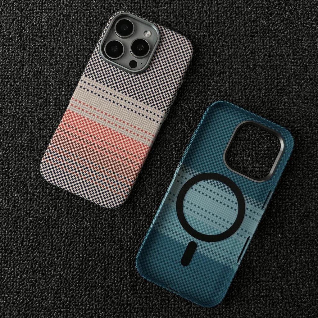 iPhone 17 Pro Max Sunset Moonrise Kevlar Magnetic Case - Full Coverage for Apple 16