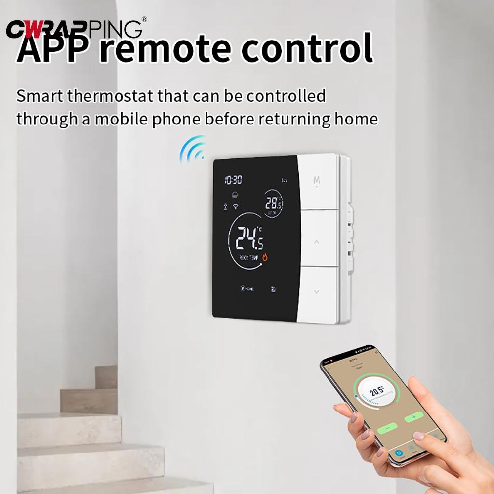 Intelligent WiFi Digital Temperature Controller Thermostat Controller Water Floor Heating Child Lock Battery Home Controller