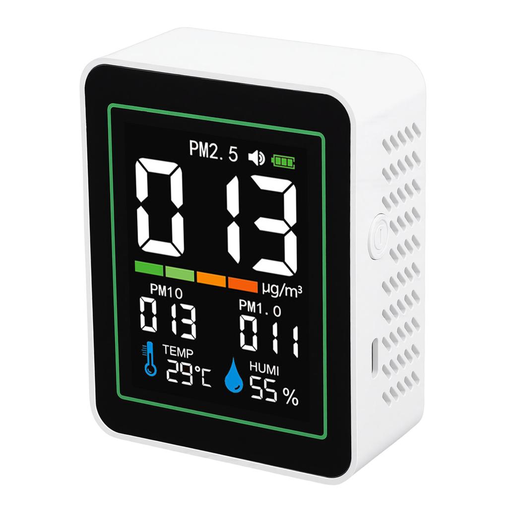  Quality Meter Indoor 5 in 1 PM2.5 PM10 PM1.0 Temp Humidity Detect Tester Portable Smart Infrared Dust Sensor