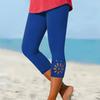 Women's Casual -Color Slim Base Cut-out Cropped Pants