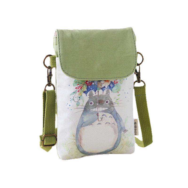 Spring/Summer Fresh Painted Women's Canvas Handbag & Crossbody Phone Bag
